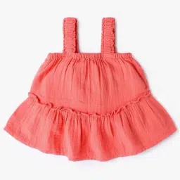 GAP Girls Coral Cotton Solid Top-image-22
