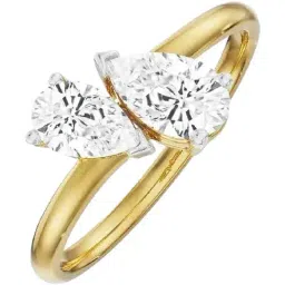 EMORI 18k Yellow Gold Lab Grown Diamond Solitaire Ring for Women-image-68