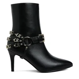 London Rag Women's Black Stiletto Booties image 1