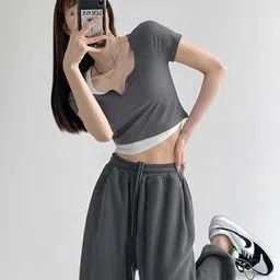 LULU & SKY Women Solid Round Neck Top-picture-35