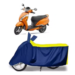 Auto Pearl Two Wheeler Cover for TVS Jupiter 125 - Yellow, Blue-picture-39