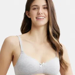 Jockey Grey Medium Coverage T-Shirt Bra image 1