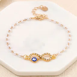 SALTY Infinite Love Peal Evil Eye Wrist Bracelet-picture-11