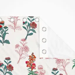 SEJ by Nisha Gupta Off-White Polyester 7 Ft. Door Curtain - Set of 2 image 3