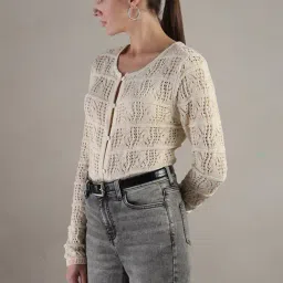 Vero Moda Grey Amazing Regular Fit Cardigan image 4