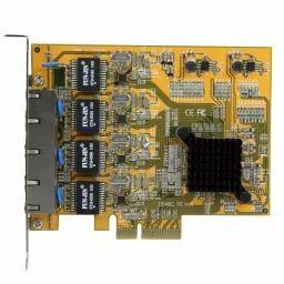 StarTech.com 4 Port PCIe RJ45 Network Card 10/100/1000Mbit/s, ST1000SPEX43 image 3