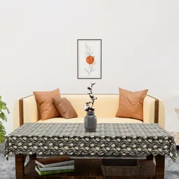 Aura Brown Waterproof Plastic 4-Seater Table Cover image 3