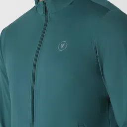 Van Heusen Teal Green Regular Fit Jacket image 4