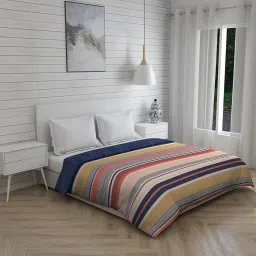 Boutique Living Stripe Tease Stripes Orange 160 TC Cotton Queen Comforter image 1