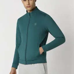 Van Heusen Teal Green Regular Fit Jacket image 3
