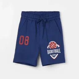 Fame Forever by Lifestyle Kids Blue Cotton Printed Shorts-picture-23