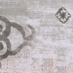 Swayam Printed Grey & Brown 144 TC Cotton King Bedsheet with 2 Pillow Covers image 4