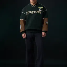 The Souled Store Peanuts: Speed Men Oversized Sweatshirts image 3