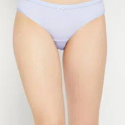Clovia Light Blue Cotton Bikini Panty image 1