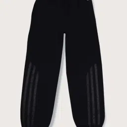 Gini & Jony Kids Black Cotton Striped Trackpants-picture-34