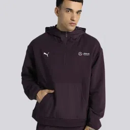 Puma Mercedes-AMG Petronas Formula 1 Purple Cotton Relaxed Fit Sweatshirt-image-59