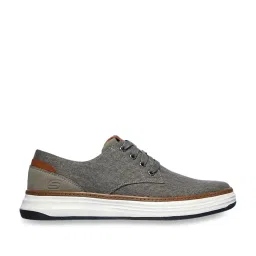 Skechers Men's MORENO - EDERSON Taupe Casual Lace Up Shoe image 1