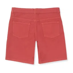 Gini & Jony Kids Red Cotton Regular Fit Shorts image 2
