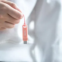 SanDisk Ultra Dual Drive Go Type C Flash Drive, Peach, 256GB (Peach) image 5