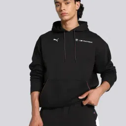 Puma BMW M Motorsport Black Cotton Relaxed Fit Printed Sweatshirt-image-83