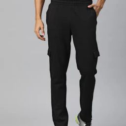 ALCIS Eternal Black Regular Fit Sports Cargo Trackpants-picture-15