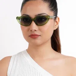 Joker & WItch Wintour Green Standard Cat Eye Sunglasses for Women-picture-30