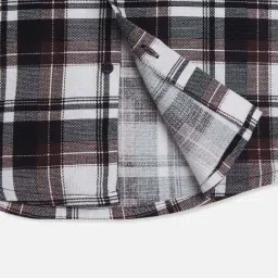 Cavio Boys Multicolour Checks Full Sleeves Shirts image 5