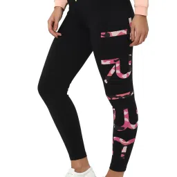 Solly by Allen Solly Black Printed Tights image 3