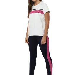 Solly by Allen Solly Navy Regular Fit Tights image 4