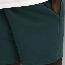 Puma Green Relaxed Fit Printed Shorts image 5