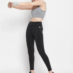 Clovia Black Active Tights image 4