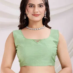 Peachmode Women Floral Embroidered Net Saree image 2