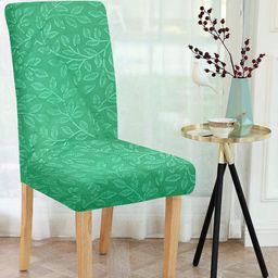Cortina Set Of 6 Green Printed Chair Covers-picture-30