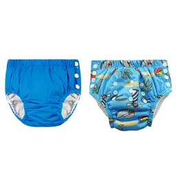Chinmay Kids Reusable Swim Diaper Pants Pack of 2 Soft Adjustable and Leak-Proof Unisex Swimming Pool Wear for Infant Boys and Girls-picture-25