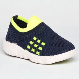 Lil Lollipop Mesh Detailed & Colour Blocked Musical Shoes - Navy Blue-picture-11