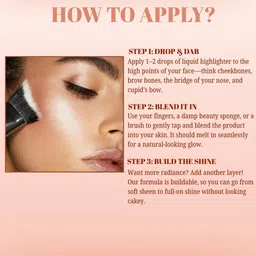 LAKYOU BEAUTY Born to Glow Liquid Highlighter - 30 ml - Rose Gold 03 image 3