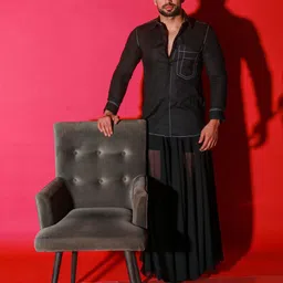 ECHKE Men Custom Opaque Casual Shirt image 5