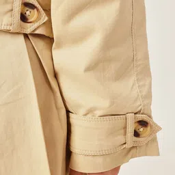 One Friday Girls Lapel Collar Solid Lightweight Open Front Jacket image 5