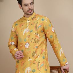 Anouk Rustic Floral Printed Mandarin Collar Straight Kurta-picture-31