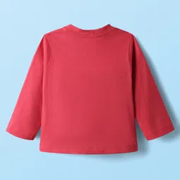 Babyhug Disney Single Jersey Knit Full Sleeves T-Shirts with Minnie & Friends Graphics Pack of 2 - Red & White image 5