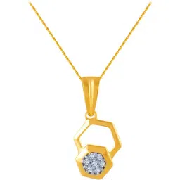 P.C. Chandra Jewellers 14 kt Gold & Diamond Pendant without Chain-picture-24
