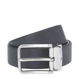Tommy Hilfiger Talladega Navy & Brown Leather Reversible Belt for Men image 1