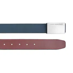 Tommy Hilfiger Landyn Navy & Burgundy Leather Reversible Belt for Men image 5