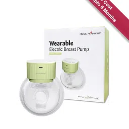 HealthSense BP 501 Wearable Electric Breast Pump with Touch Button (Green) image 1