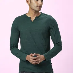 Urban Ranger by Pantaloons Dark Green Slim Fit T-Shirt image 1