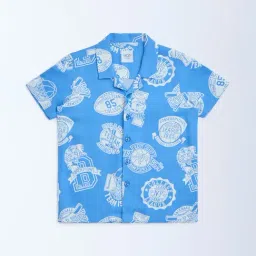 HOP Kids By Westside Blue Football-Themed Shirt-image-96