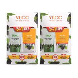 VLCC Neem and Anti-Tan Skin Lightening Face Wash Buy 1 Get 1 Free - Pack of 2 image 1