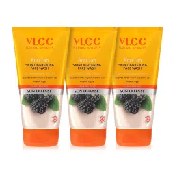VLCC Anti Tan Skin Lightening Face Wash Buy 1 Get 1 Free - Pack of 3 image 1