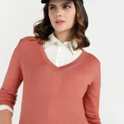 GANT Rust Orange Regular Fit Sweater image 4