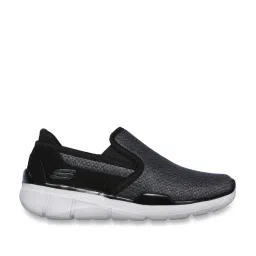 Skechers Boys EQUALIZER 3.0- NANO GRID Charcoal Black Casual Slip On Shoe image 1